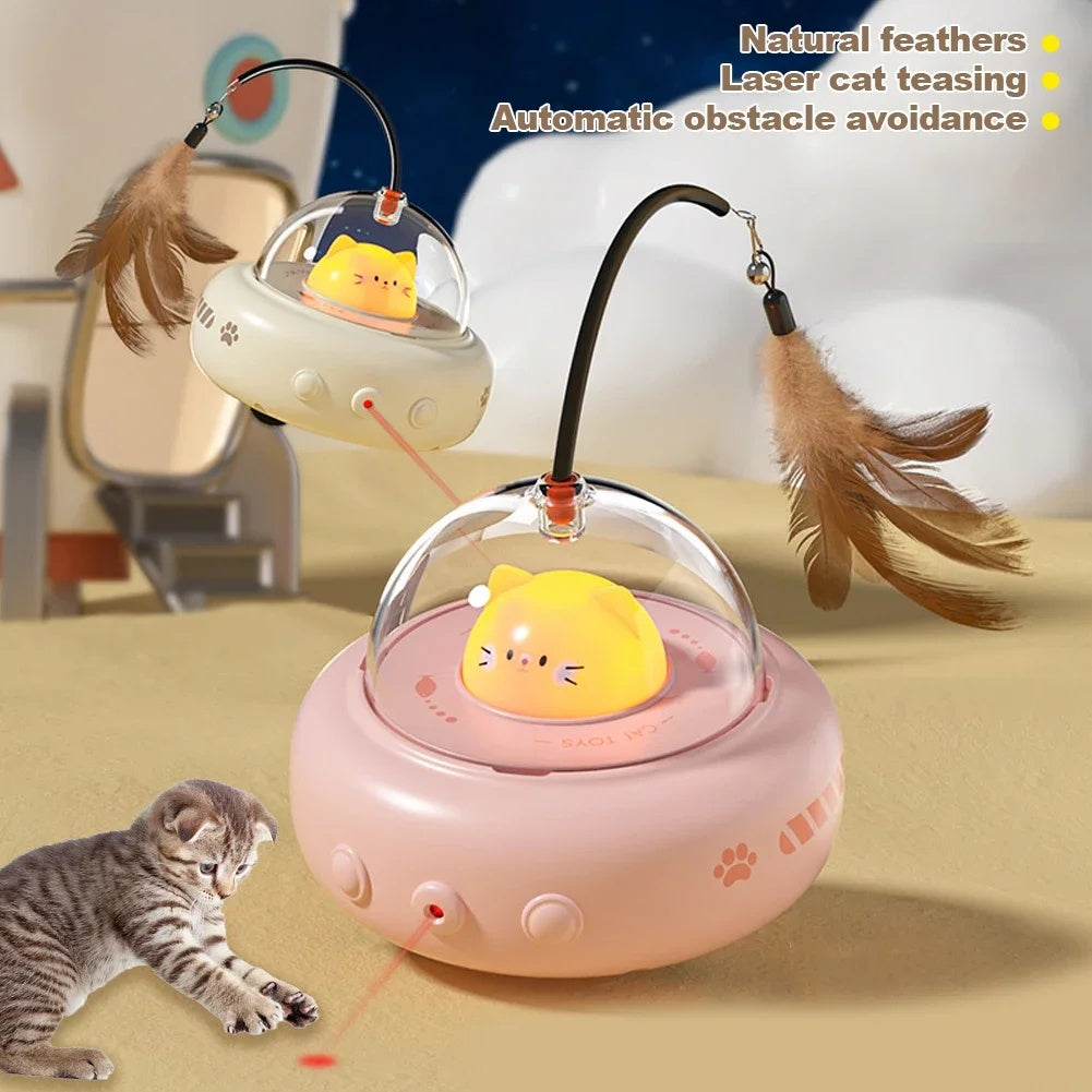 Smart Teaser Cat Toy Electric UFO