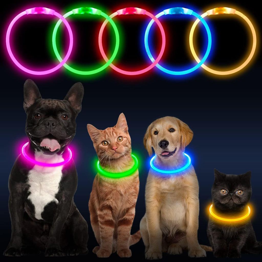 LED Dog/Cat Collar USB Rechargeable